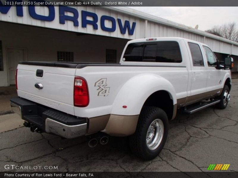 Oxford White / Adobe 2013 Ford F350 Super Duty Lariat Crew Cab 4x4 Dually