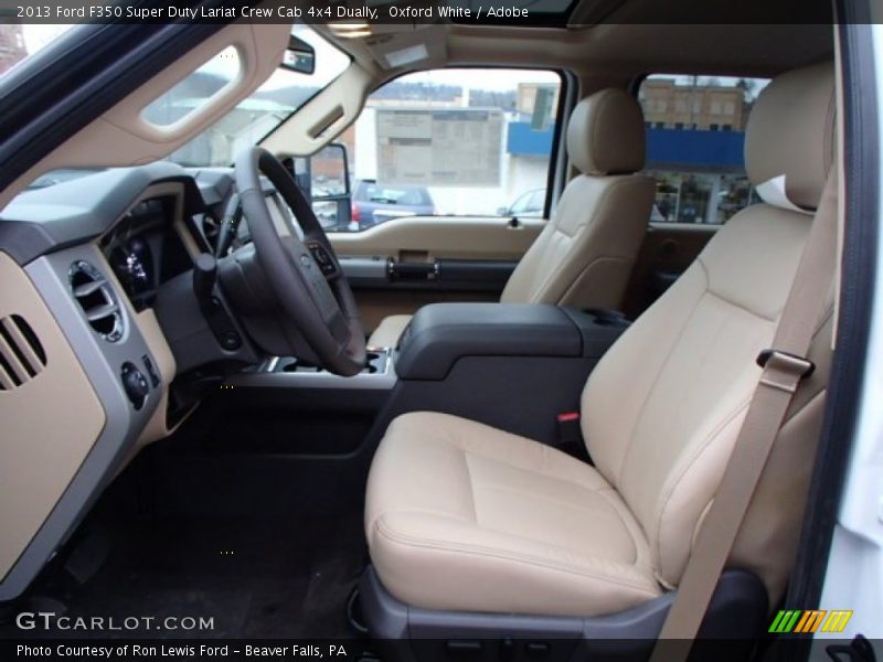  2013 F350 Super Duty Lariat Crew Cab 4x4 Dually Adobe Interior