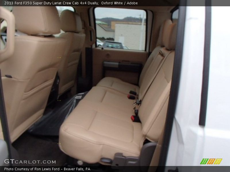 Rear Seat of 2013 F350 Super Duty Lariat Crew Cab 4x4 Dually