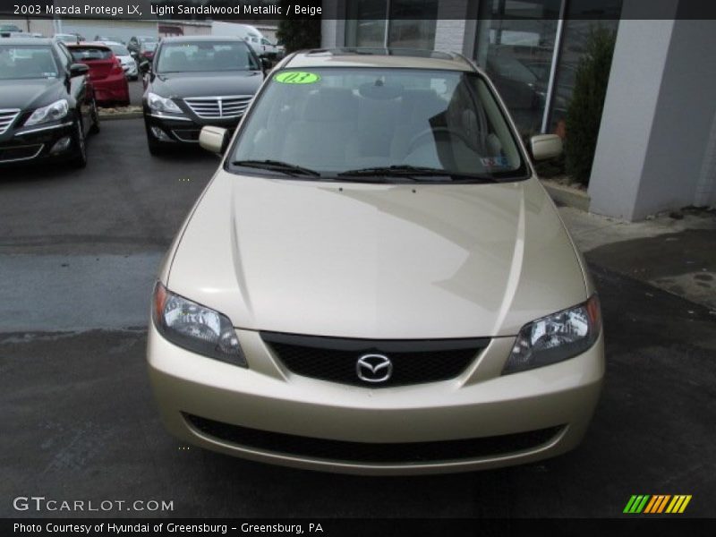 Light Sandalwood Metallic / Beige 2003 Mazda Protege LX