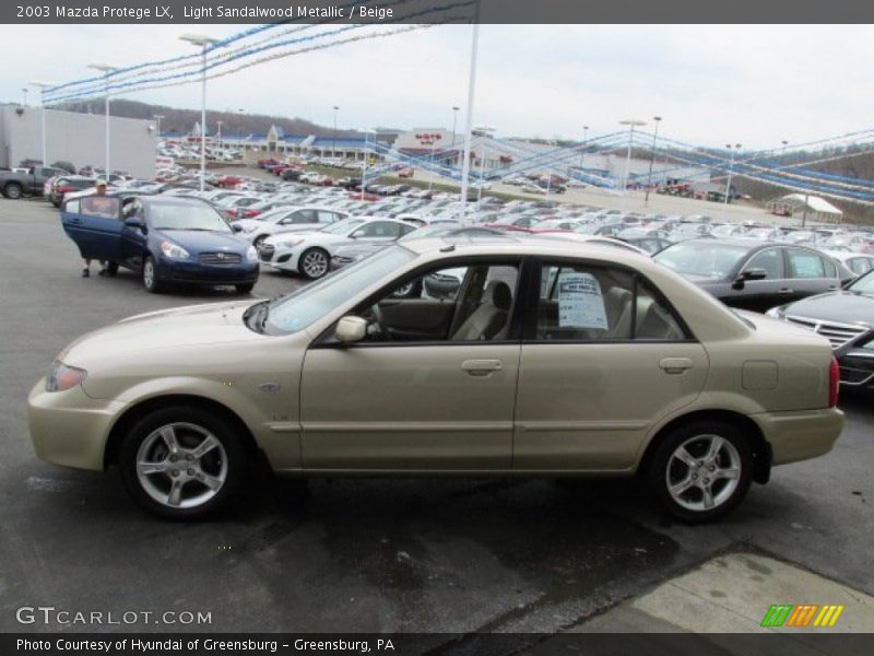Light Sandalwood Metallic / Beige 2003 Mazda Protege LX