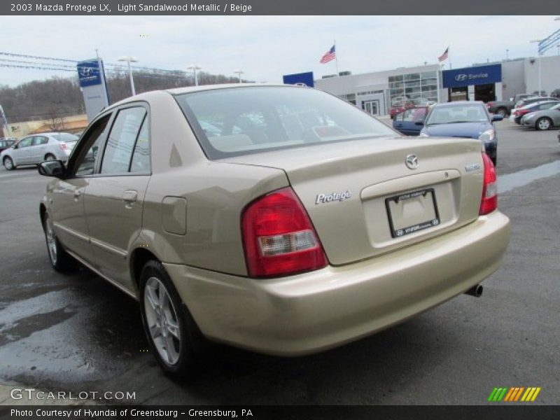 Light Sandalwood Metallic / Beige 2003 Mazda Protege LX