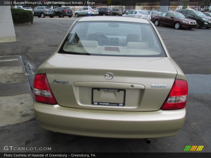Light Sandalwood Metallic / Beige 2003 Mazda Protege LX