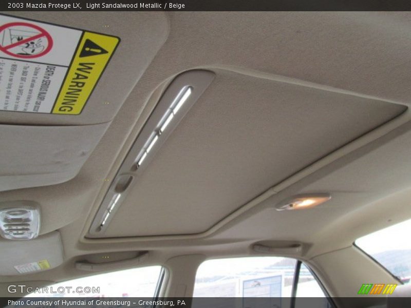 Light Sandalwood Metallic / Beige 2003 Mazda Protege LX