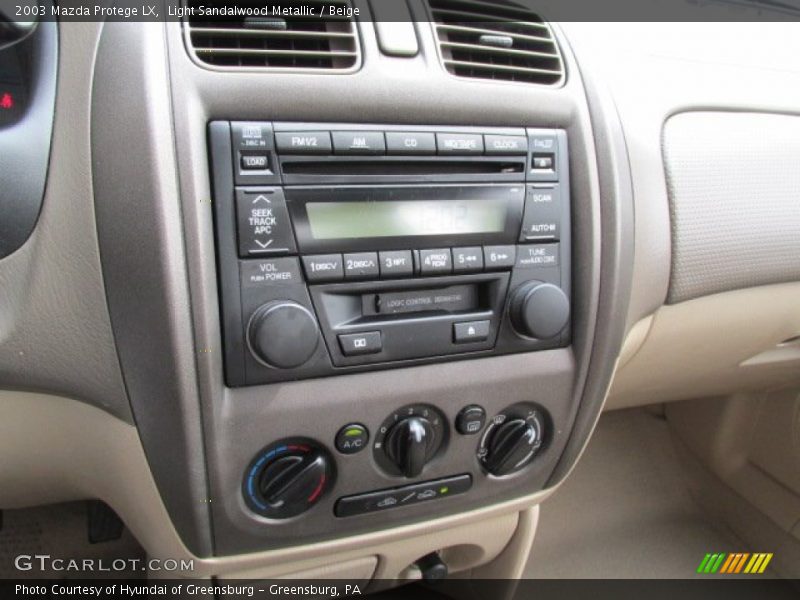 Controls of 2003 Protege LX
