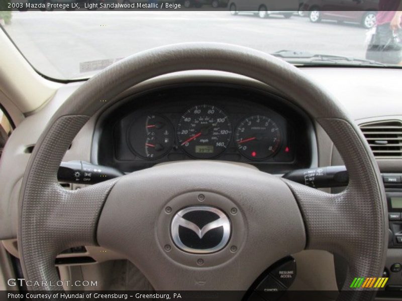 Light Sandalwood Metallic / Beige 2003 Mazda Protege LX