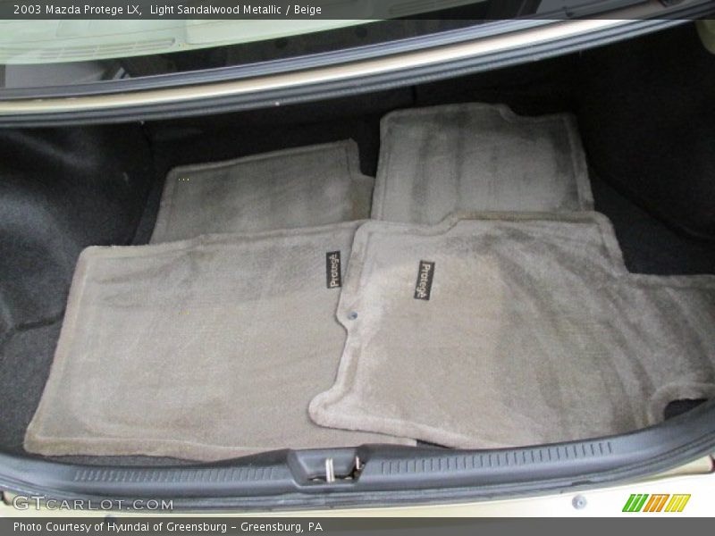 Light Sandalwood Metallic / Beige 2003 Mazda Protege LX