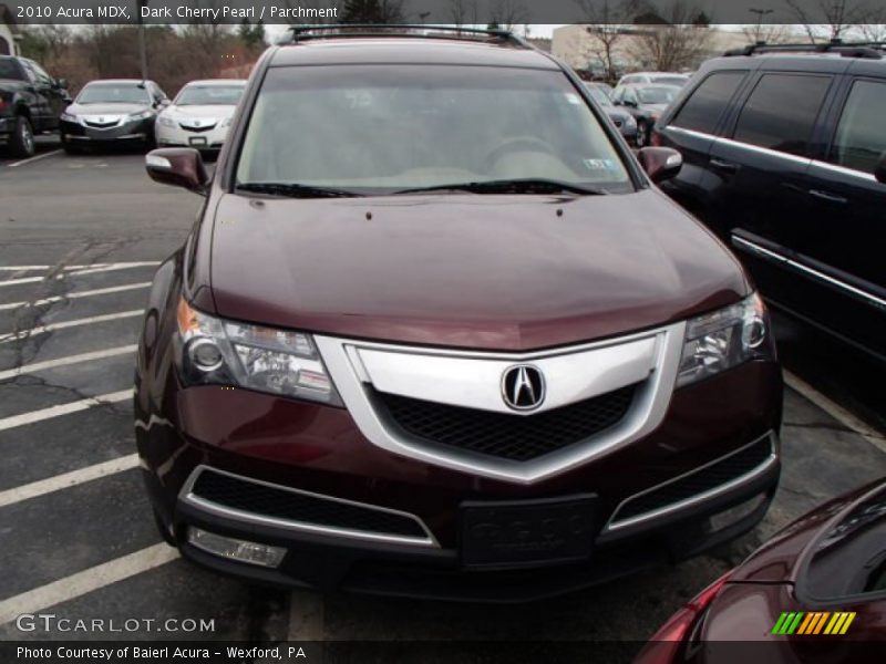 Dark Cherry Pearl / Parchment 2010 Acura MDX
