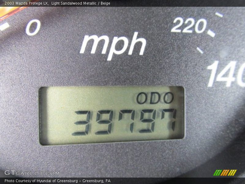 Light Sandalwood Metallic / Beige 2003 Mazda Protege LX