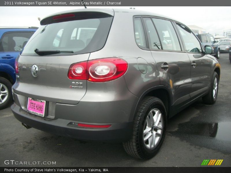 Alpine Gray Metallic / Charcoal 2011 Volkswagen Tiguan SE 4Motion