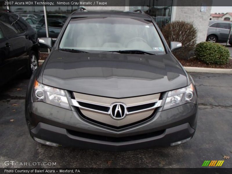 Nimbus Gray Metallic / Taupe 2007 Acura MDX Technology