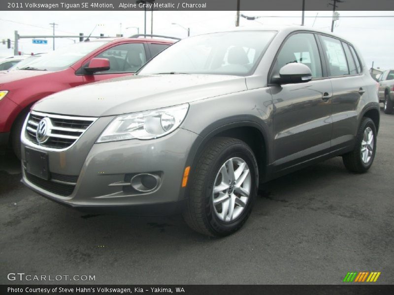 Alpine Gray Metallic / Charcoal 2011 Volkswagen Tiguan SE 4Motion