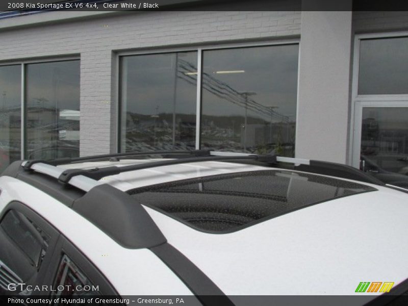 Clear White / Black 2008 Kia Sportage EX V6 4x4