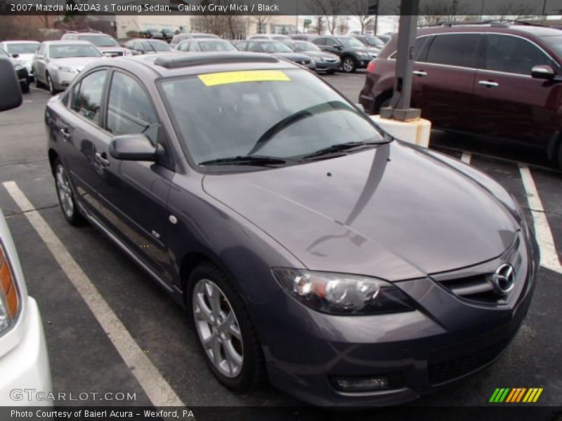 Galaxy Gray Mica / Black 2007 Mazda MAZDA3 s Touring Sedan