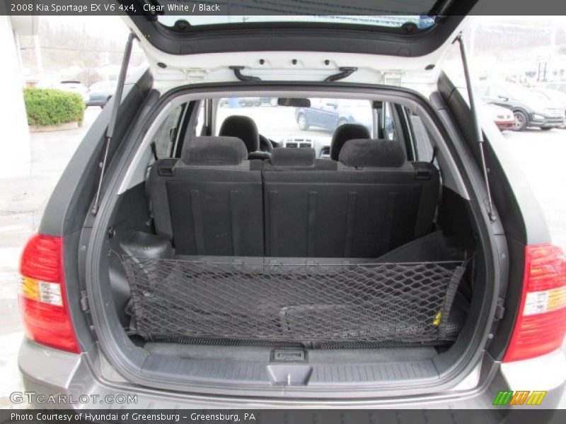 Clear White / Black 2008 Kia Sportage EX V6 4x4