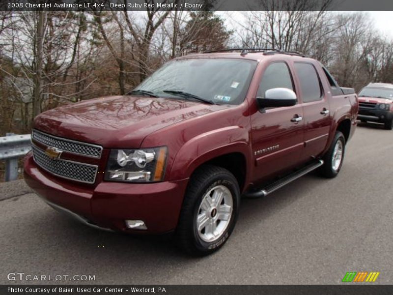 Deep Ruby Red Metallic / Ebony 2008 Chevrolet Avalanche LT 4x4