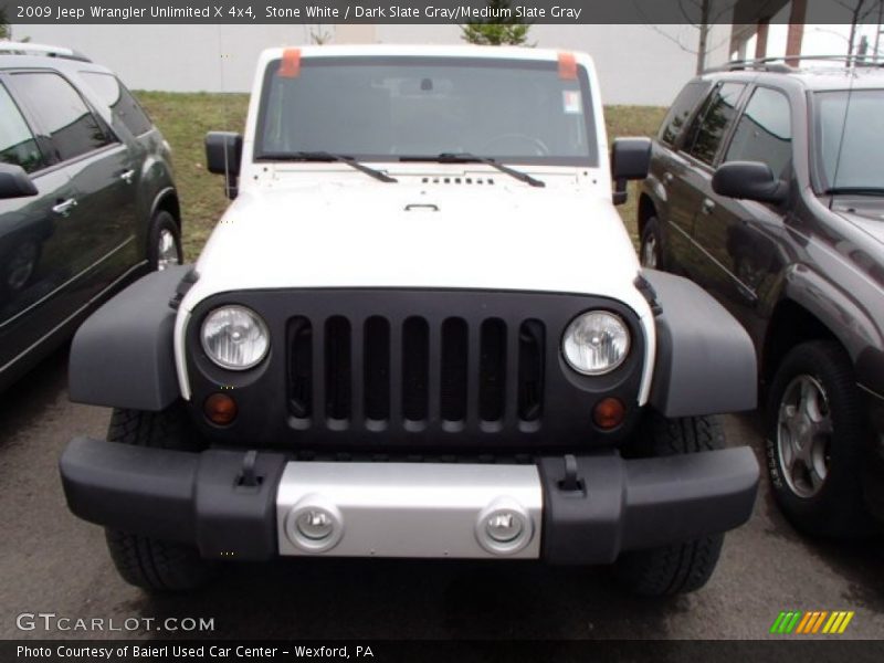 Stone White / Dark Slate Gray/Medium Slate Gray 2009 Jeep Wrangler Unlimited X 4x4
