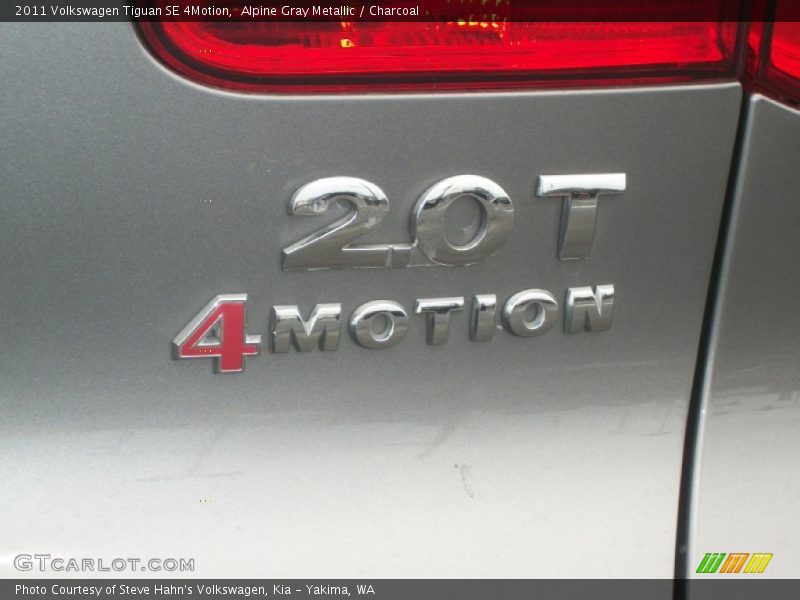 Alpine Gray Metallic / Charcoal 2011 Volkswagen Tiguan SE 4Motion