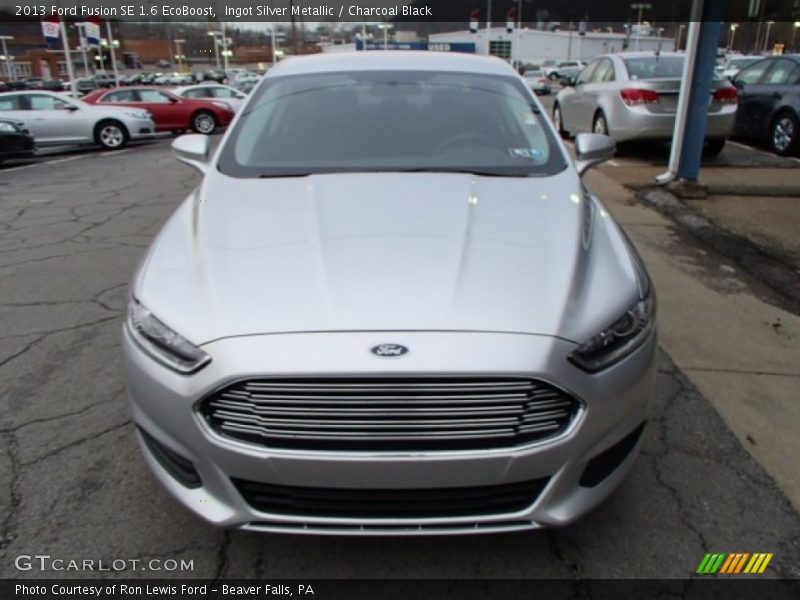 Ingot Silver Metallic / Charcoal Black 2013 Ford Fusion SE 1.6 EcoBoost