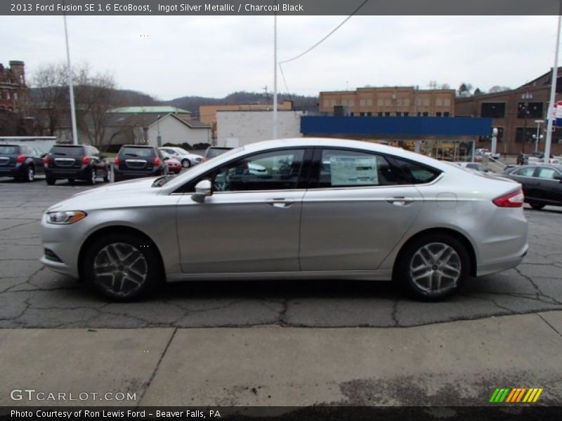 Ingot Silver Metallic / Charcoal Black 2013 Ford Fusion SE 1.6 EcoBoost