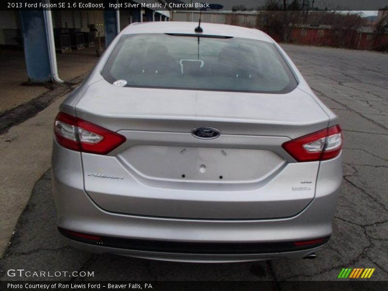 Ingot Silver Metallic / Charcoal Black 2013 Ford Fusion SE 1.6 EcoBoost