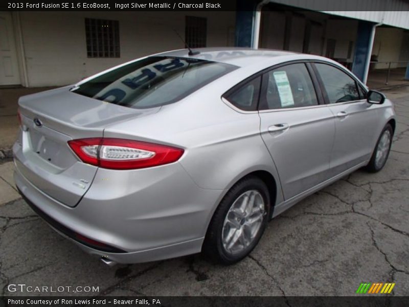 Ingot Silver Metallic / Charcoal Black 2013 Ford Fusion SE 1.6 EcoBoost