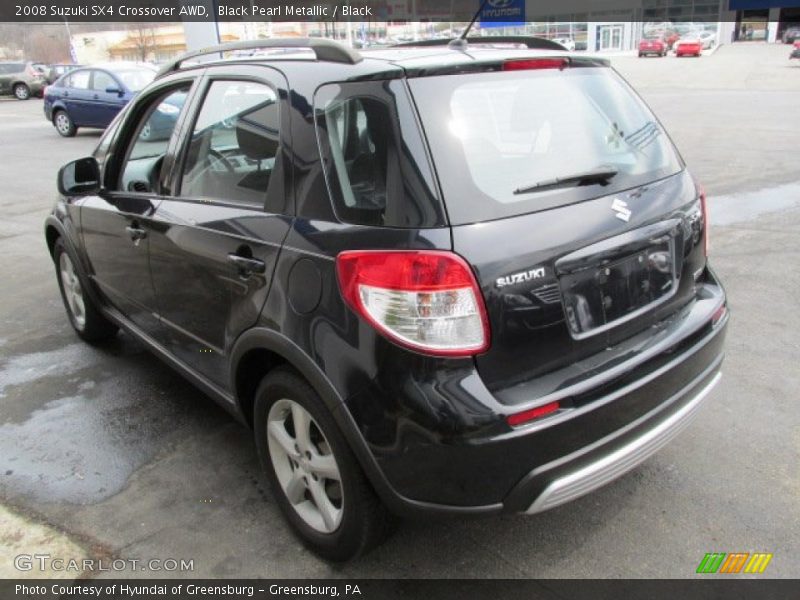 Black Pearl Metallic / Black 2008 Suzuki SX4 Crossover AWD