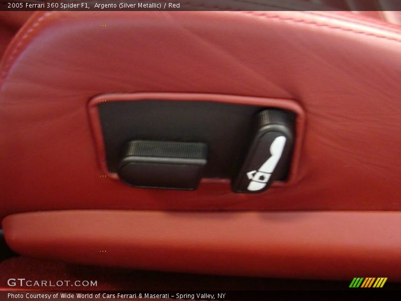 Argento (Silver Metallic) / Red 2005 Ferrari 360 Spider F1