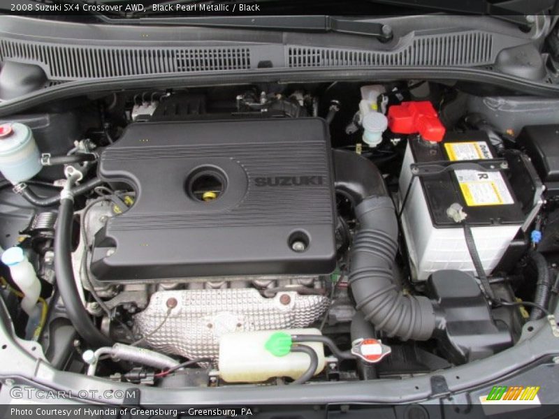 Black Pearl Metallic / Black 2008 Suzuki SX4 Crossover AWD