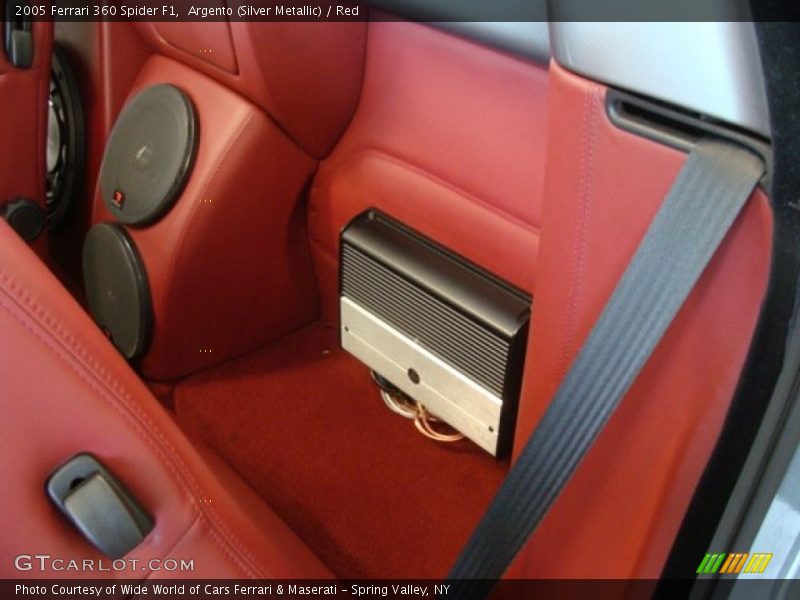Argento (Silver Metallic) / Red 2005 Ferrari 360 Spider F1