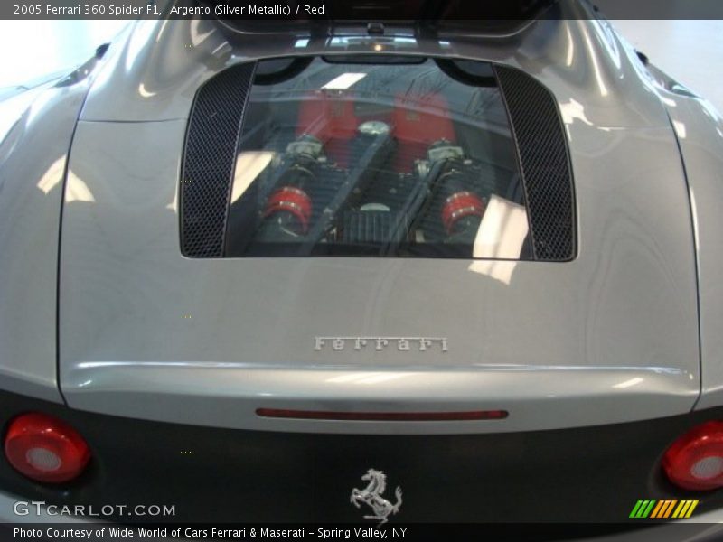 Argento (Silver Metallic) / Red 2005 Ferrari 360 Spider F1