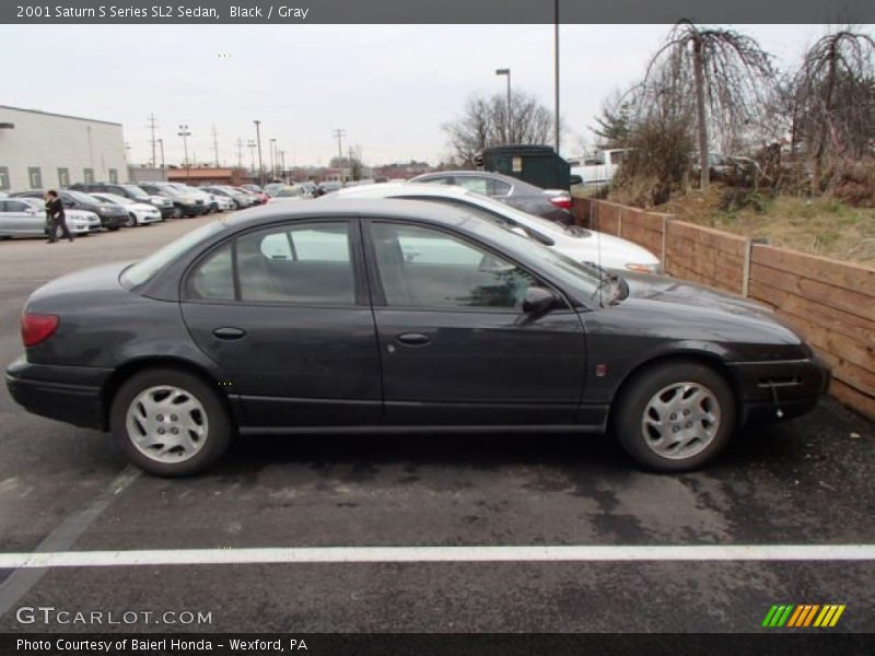 Black / Gray 2001 Saturn S Series SL2 Sedan