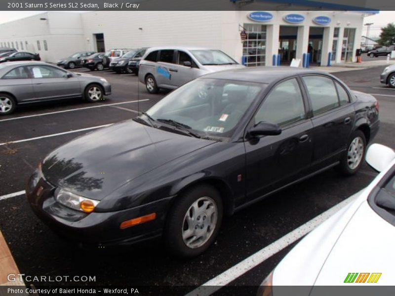 Black / Gray 2001 Saturn S Series SL2 Sedan