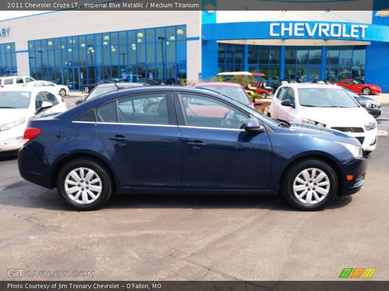 Imperial Blue Metallic / Medium Titanium 2011 Chevrolet Cruze LT