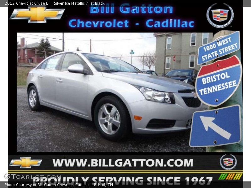 Silver Ice Metallic / Jet Black 2013 Chevrolet Cruze LT