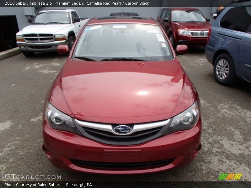 Camellia Red Pearl / Carbon Black 2010 Subaru Impreza 2.5i Premium Sedan