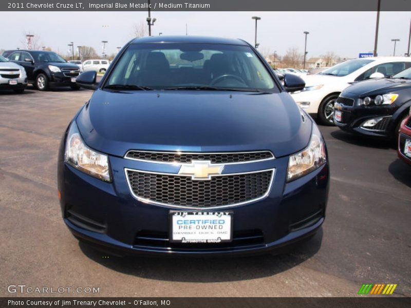Imperial Blue Metallic / Medium Titanium 2011 Chevrolet Cruze LT