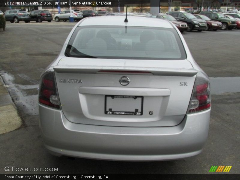 Brilliant Silver Metallic / Charcoal 2012 Nissan Sentra 2.0 SR