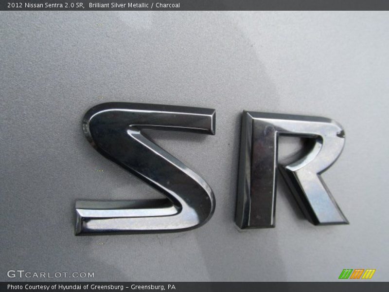 Brilliant Silver Metallic / Charcoal 2012 Nissan Sentra 2.0 SR
