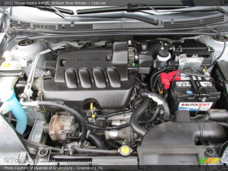Brilliant Silver Metallic / Charcoal 2012 Nissan Sentra 2.0 SR