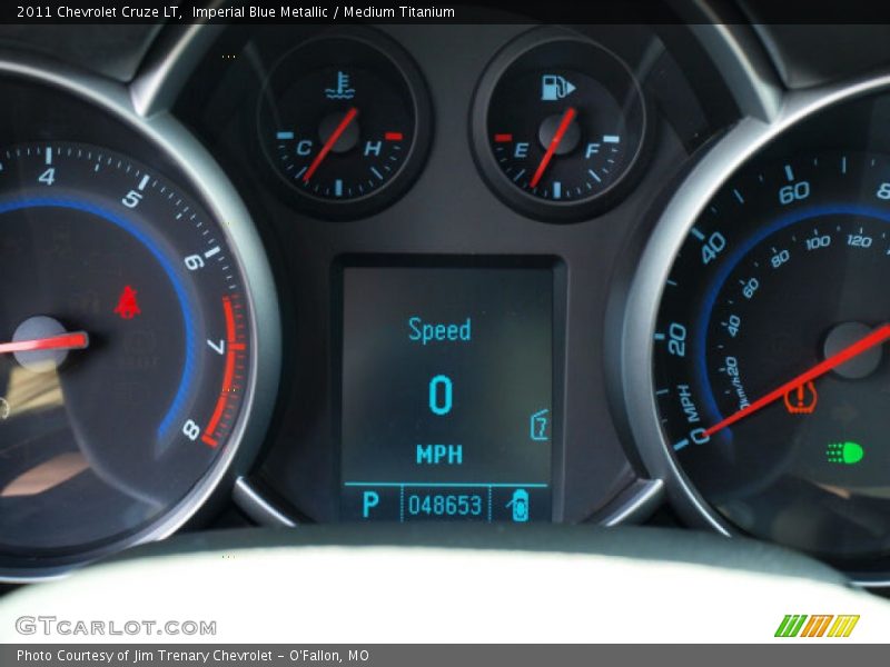 Imperial Blue Metallic / Medium Titanium 2011 Chevrolet Cruze LT