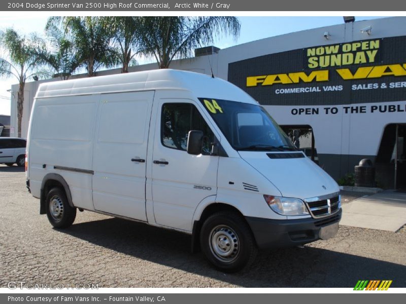 Arctic White / Gray 2004 Dodge Sprinter Van 2500 High Roof Commercial