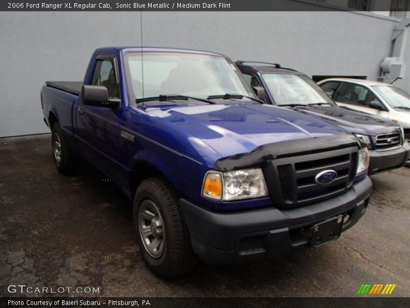 Sonic Blue Metallic / Medium Dark Flint 2006 Ford Ranger XL Regular Cab
