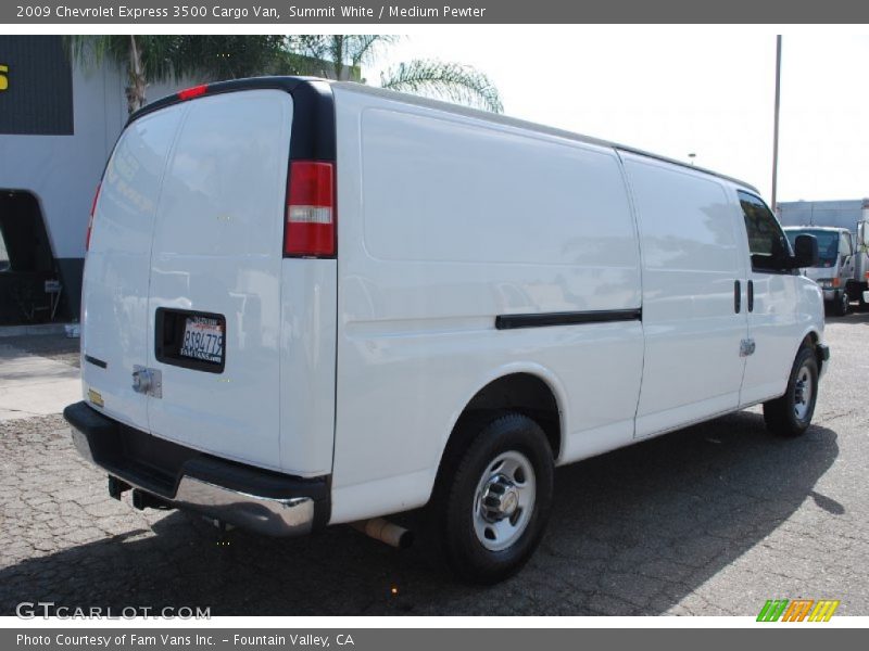 Summit White / Medium Pewter 2009 Chevrolet Express 3500 Cargo Van