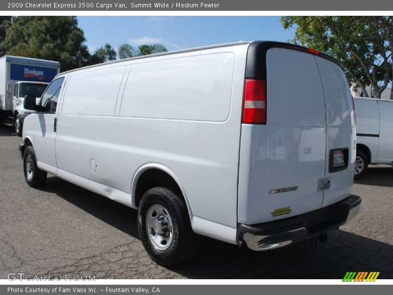 Summit White / Medium Pewter 2009 Chevrolet Express 3500 Cargo Van