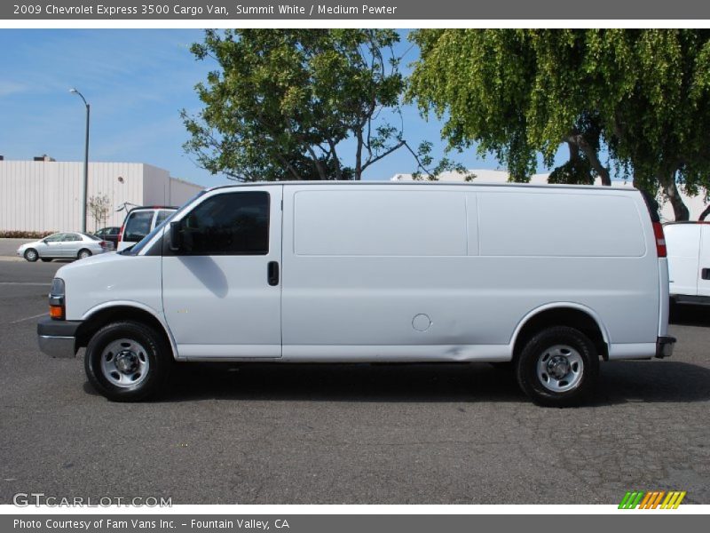 Summit White / Medium Pewter 2009 Chevrolet Express 3500 Cargo Van