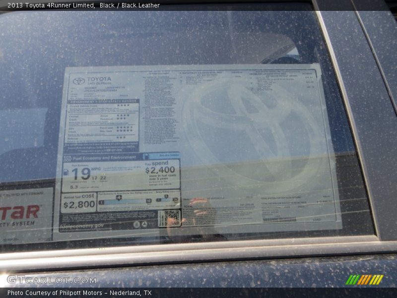 Black / Black Leather 2013 Toyota 4Runner Limited