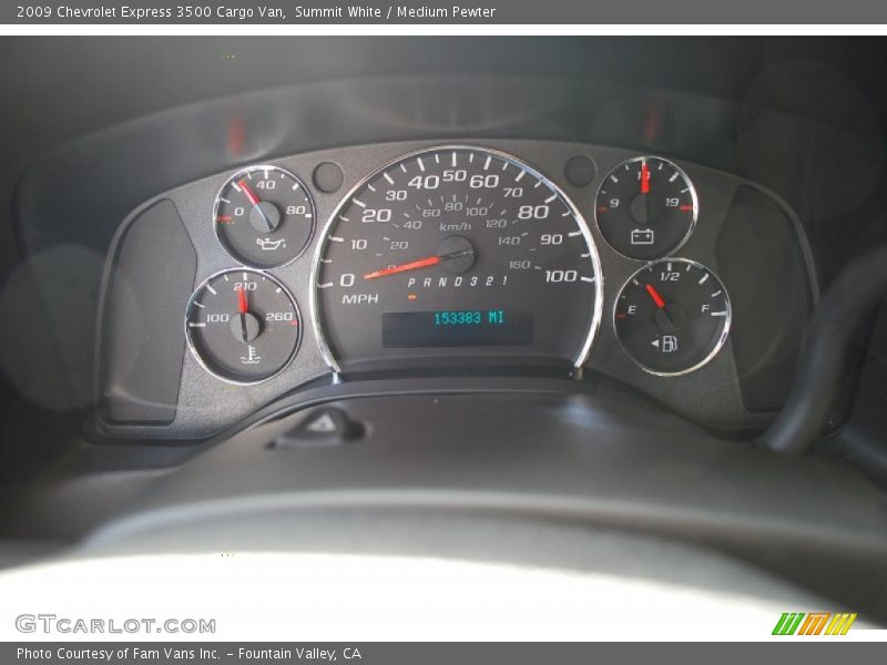 Summit White / Medium Pewter 2009 Chevrolet Express 3500 Cargo Van