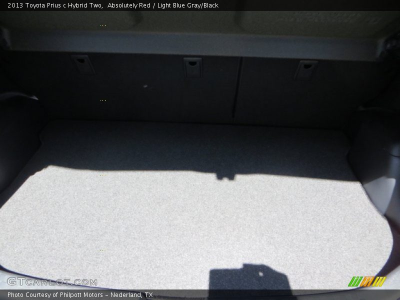 Absolutely Red / Light Blue Gray/Black 2013 Toyota Prius c Hybrid Two