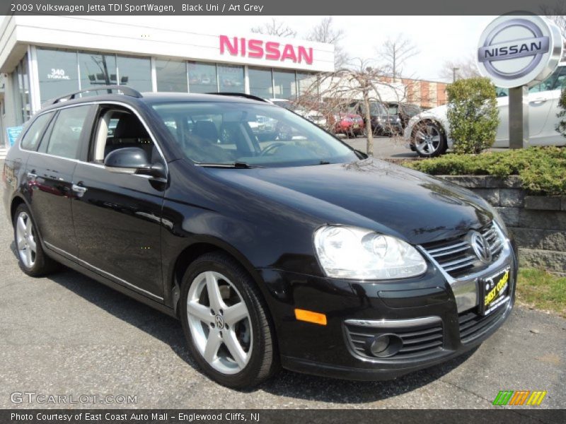 Black Uni / Art Grey 2009 Volkswagen Jetta TDI SportWagen